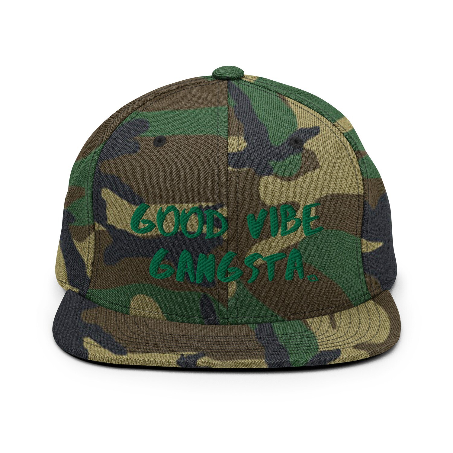 Good Vibe Gangsta | VOS | Green Script | Snapback Hat