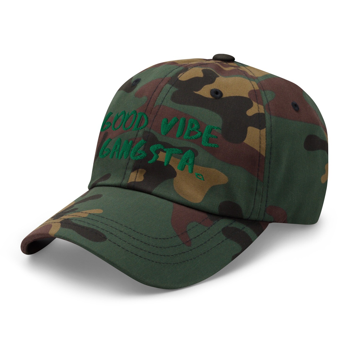 Good Vibe Gangsta | Vos | Green Script | Ball Cap