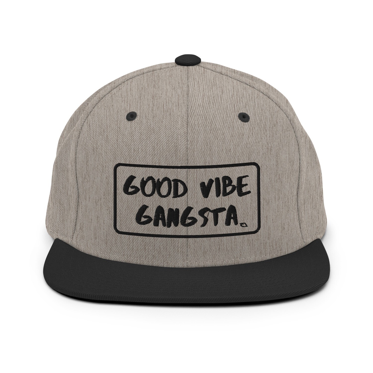 Good Vibe Gangsta | VOS | Black Script Outline | Snapback Hat