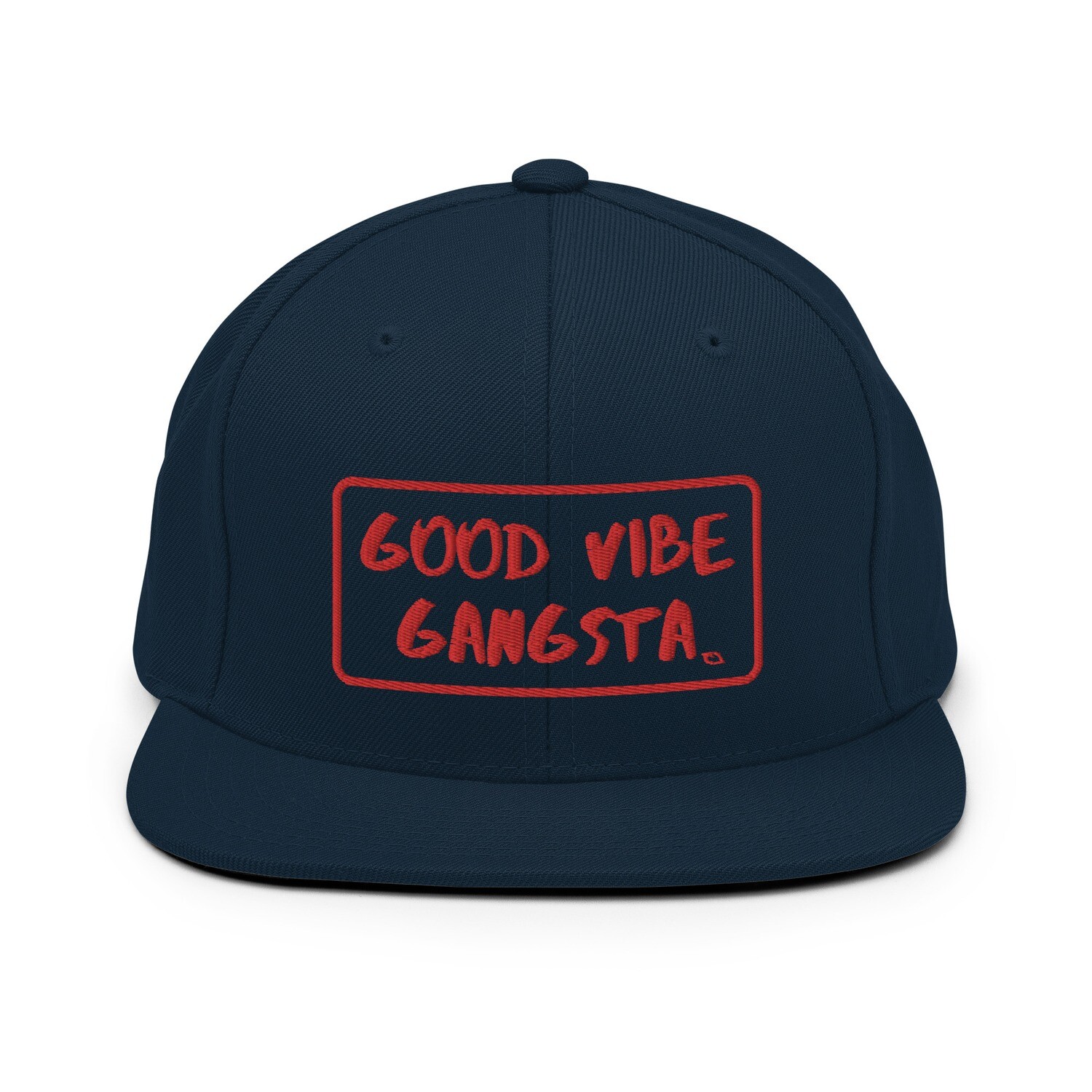Good Vibe Gangsta | VOS | Red Script Outline | Snapback Hat