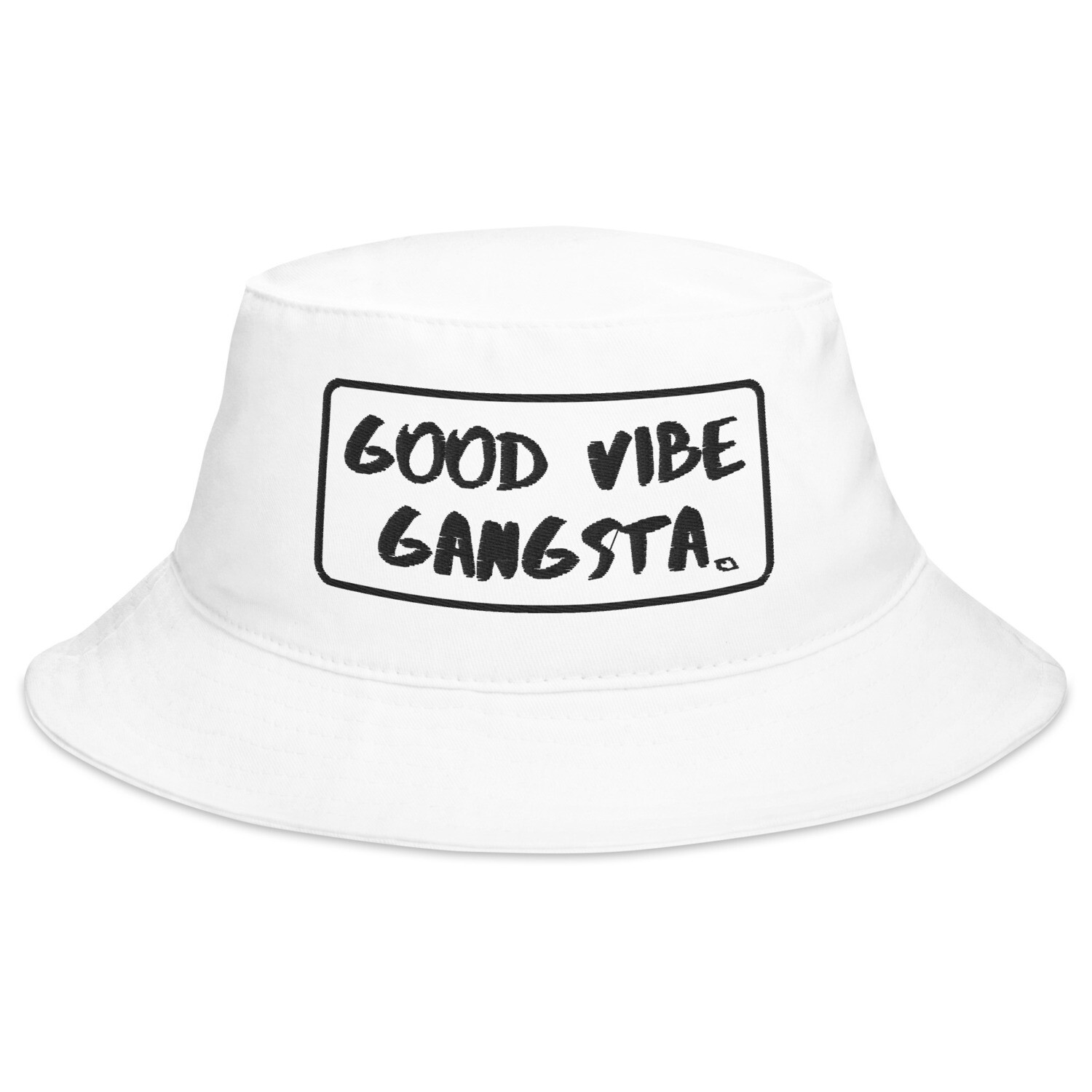 Good Vibe Gangsta | VOS | Black Script Outline | Bucket Hat