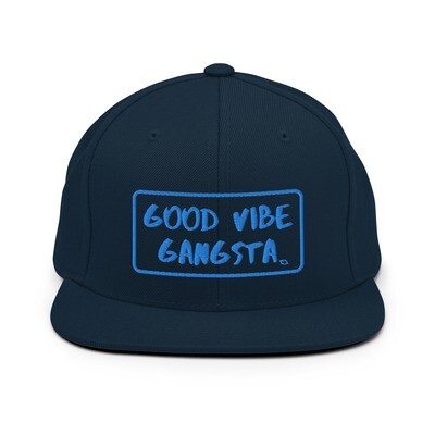 Good Vibe Gangsta | VOS | Teal Script Outline | Snapback Hat