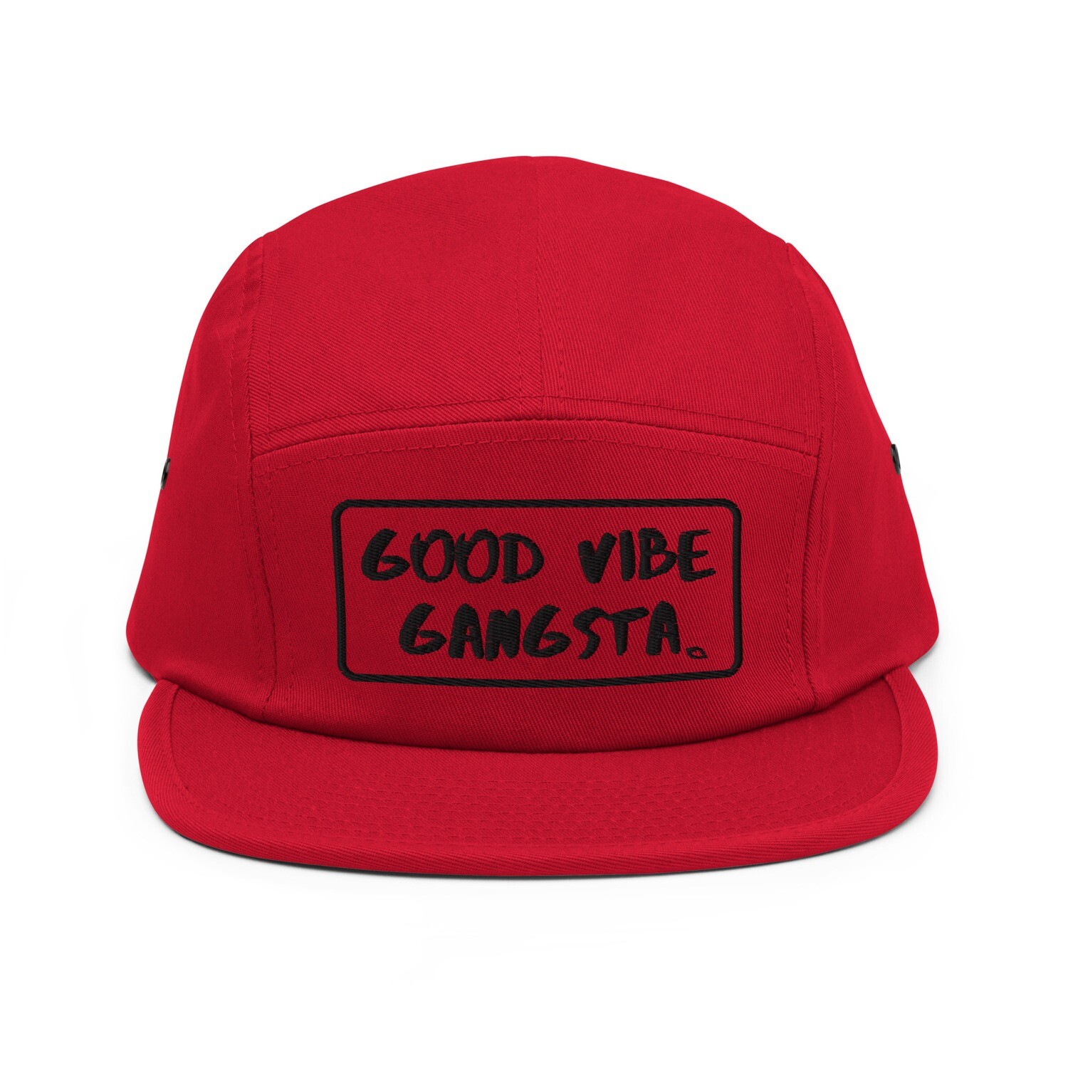 Good Vibe Gangsta | VOS | Black Script Outline | 5 Panel Cap