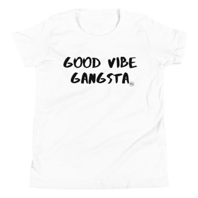 Good Vibe Gangsta | VOS | Black Script | Youth T-Shirt