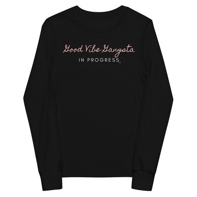 Good Vibe Gangsta | VOS | In Progress Youth Long Sleeve T-Shirt