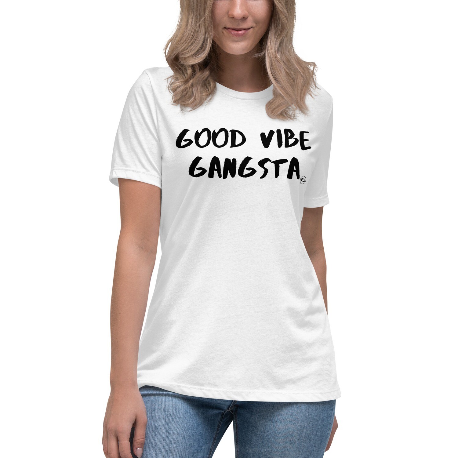 Good Vibe Gangsta | VOS | Black Script Relaxed T-Shirt