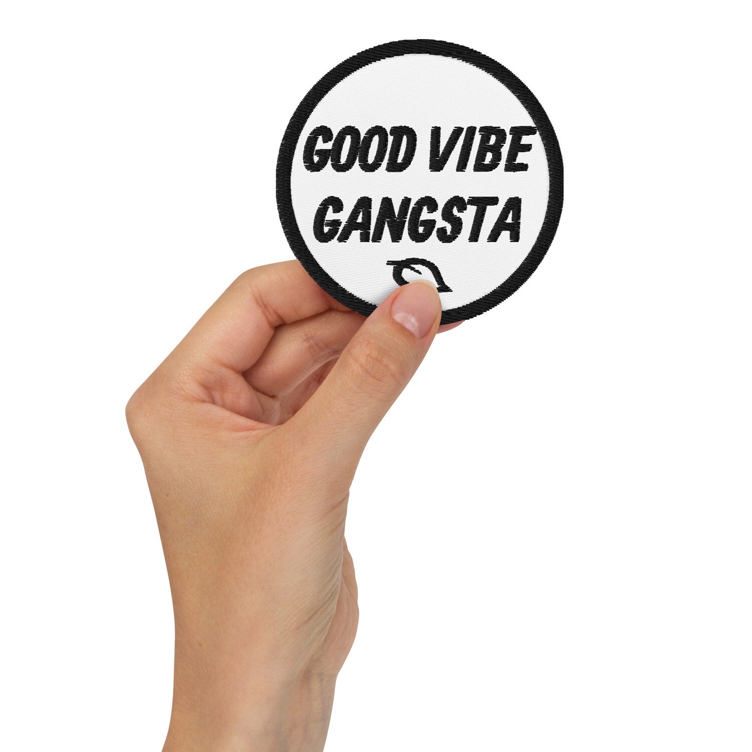 Good Vibe Gangsta | VOS | Embroidered Patch | Black