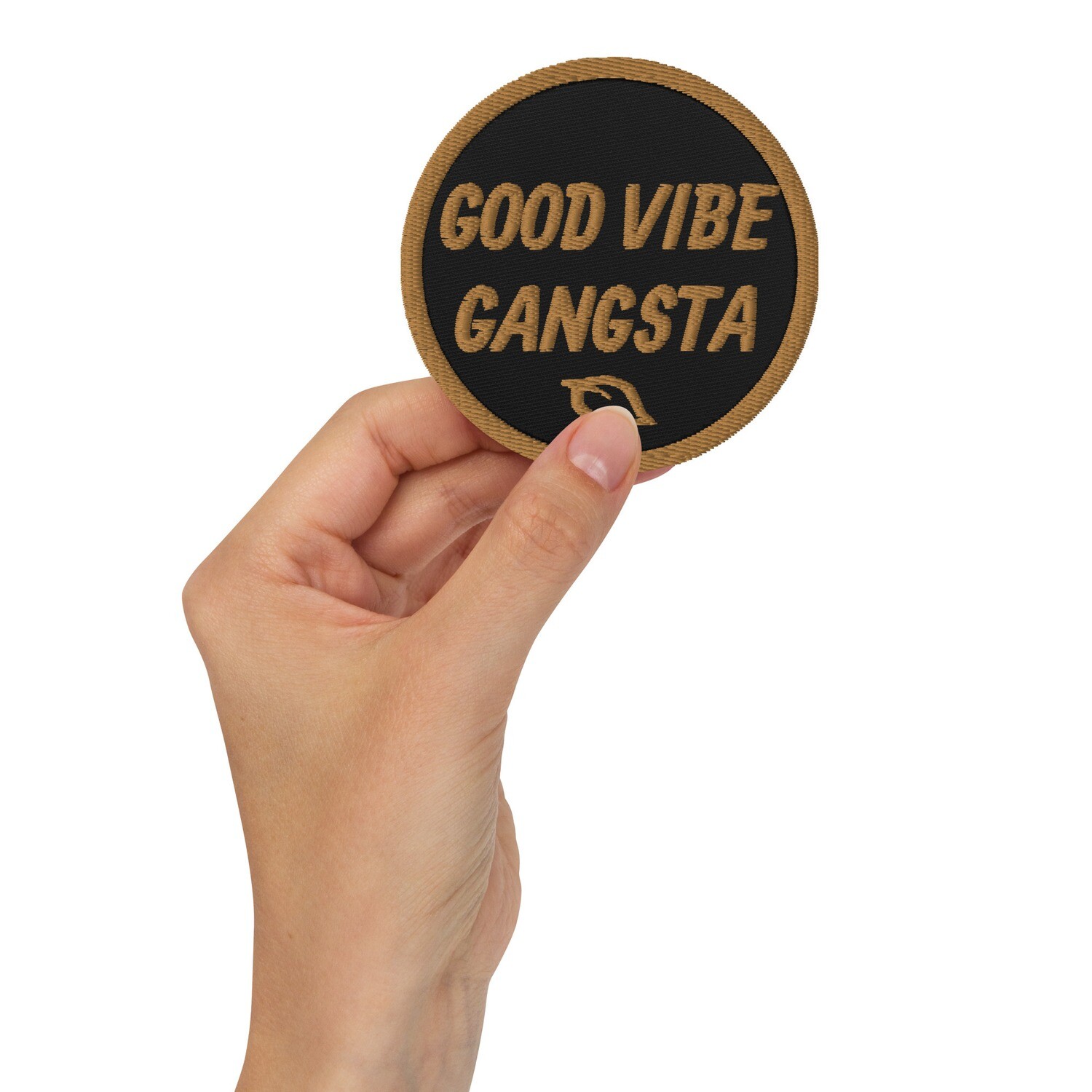 Good Vibe Gangsta | VOS | Embroidered Patch | Gold