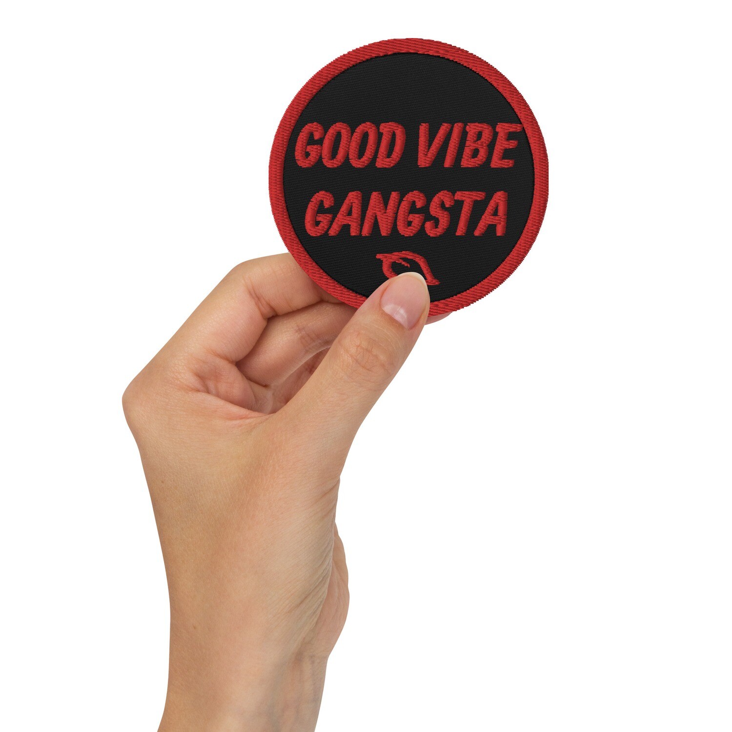 Good Vibe Gangsta | VOS | Embroidered Patch | Red