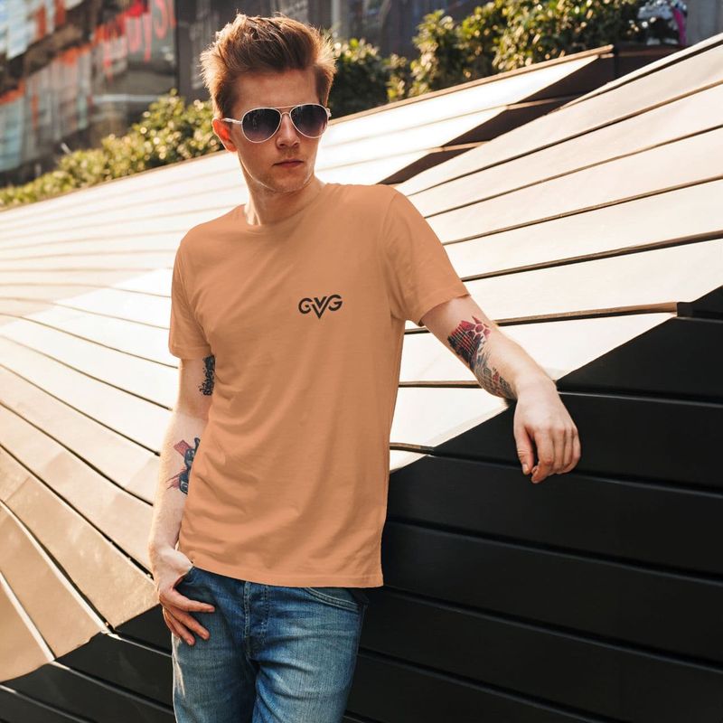 GVG Monogram | Burnt Orange Shirt | Good Vibe Gangsta Black Logo