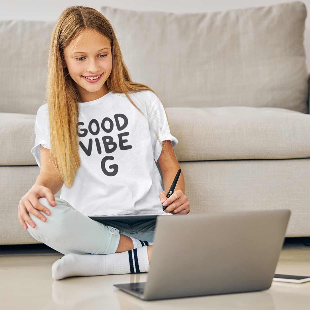 Good Vibe G | Kindness Challenge | Kids Short Sleeve T-Shirt Good Vibe G | Kindness Challenge | Kids Short Sleeve T-Shirt