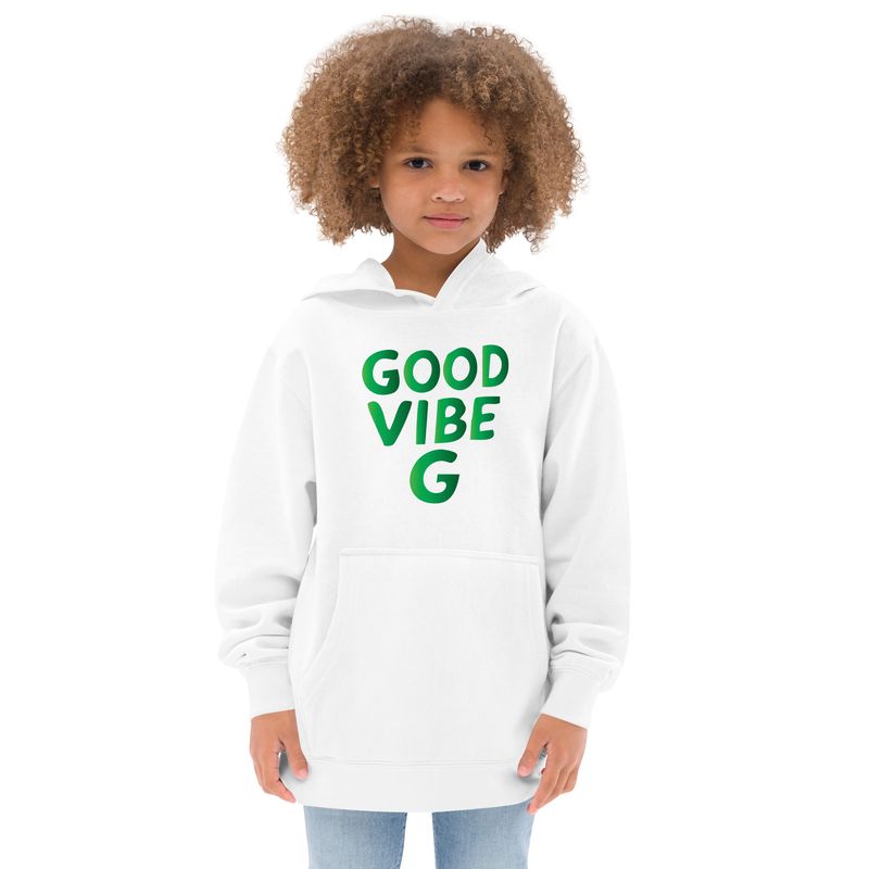 Good Vibe G | Appreciate Each Moment | Kids Fleece Hoodie