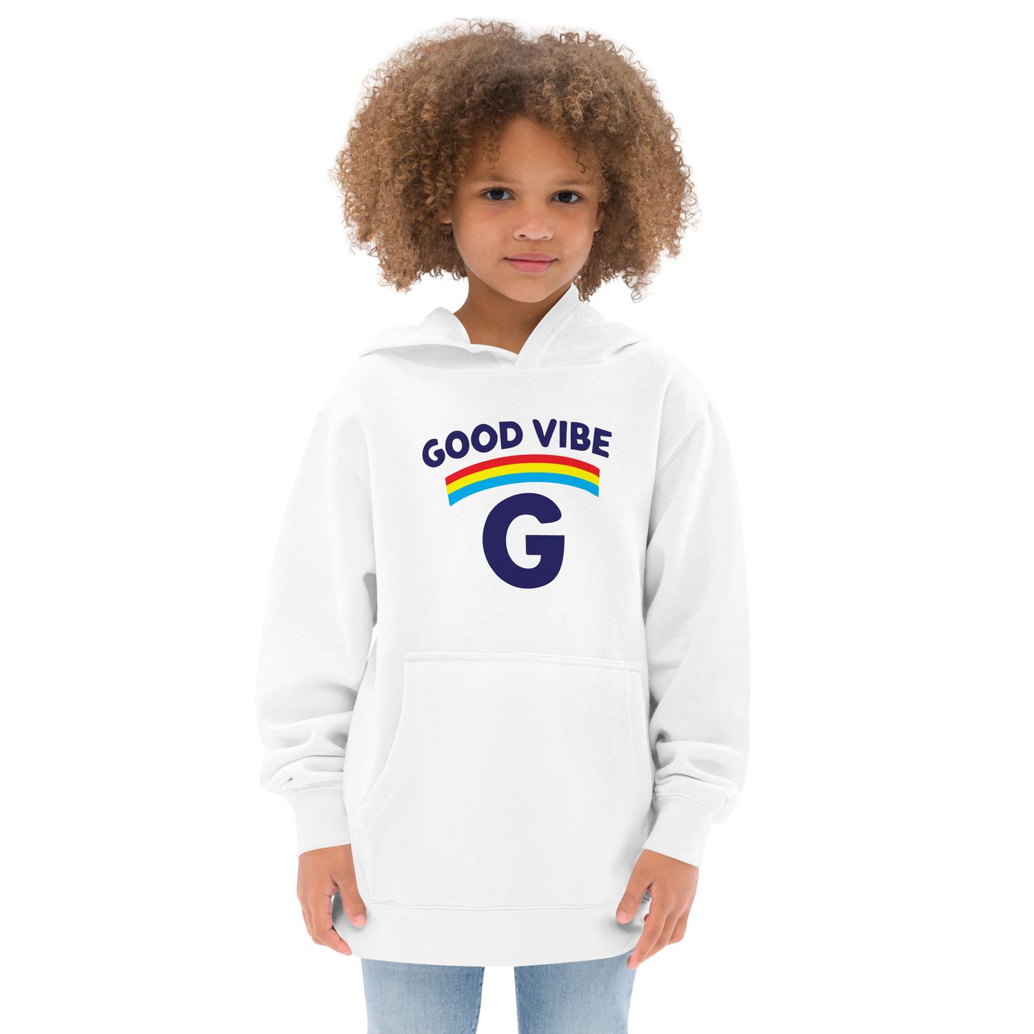 Good Vibe G | Embracing Joyful Energy | Kids Fleece Hoodie Good Vibe G | Embracing Joyful Energy | Kids Fleece Hoodie