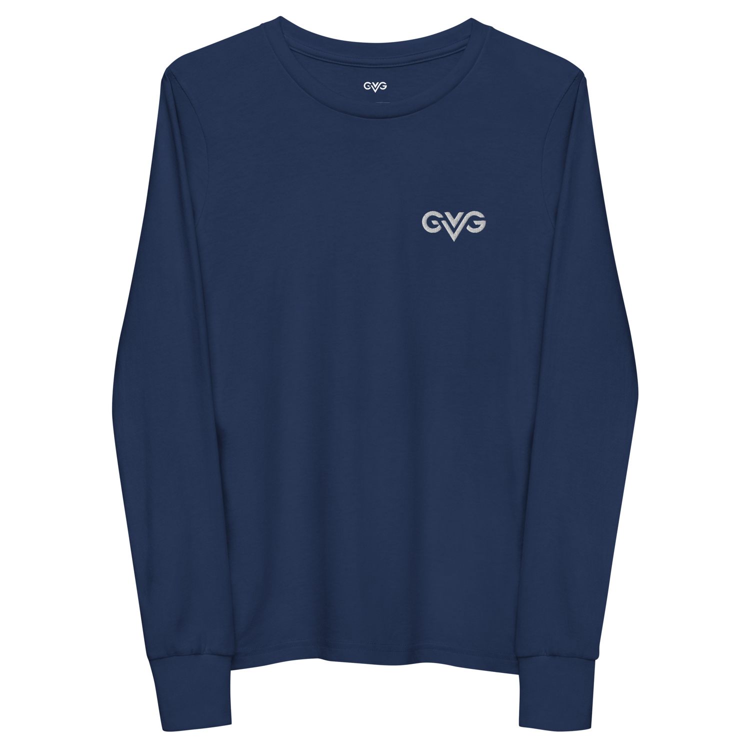 GVG Monogram | Navy Long Sleeve Shirt | Good Vibe Gangsta White Logo | Kids GVG Monogram | Navy Long Sleeve Shirt | Good Vibe Gangsta White Logo | Kids