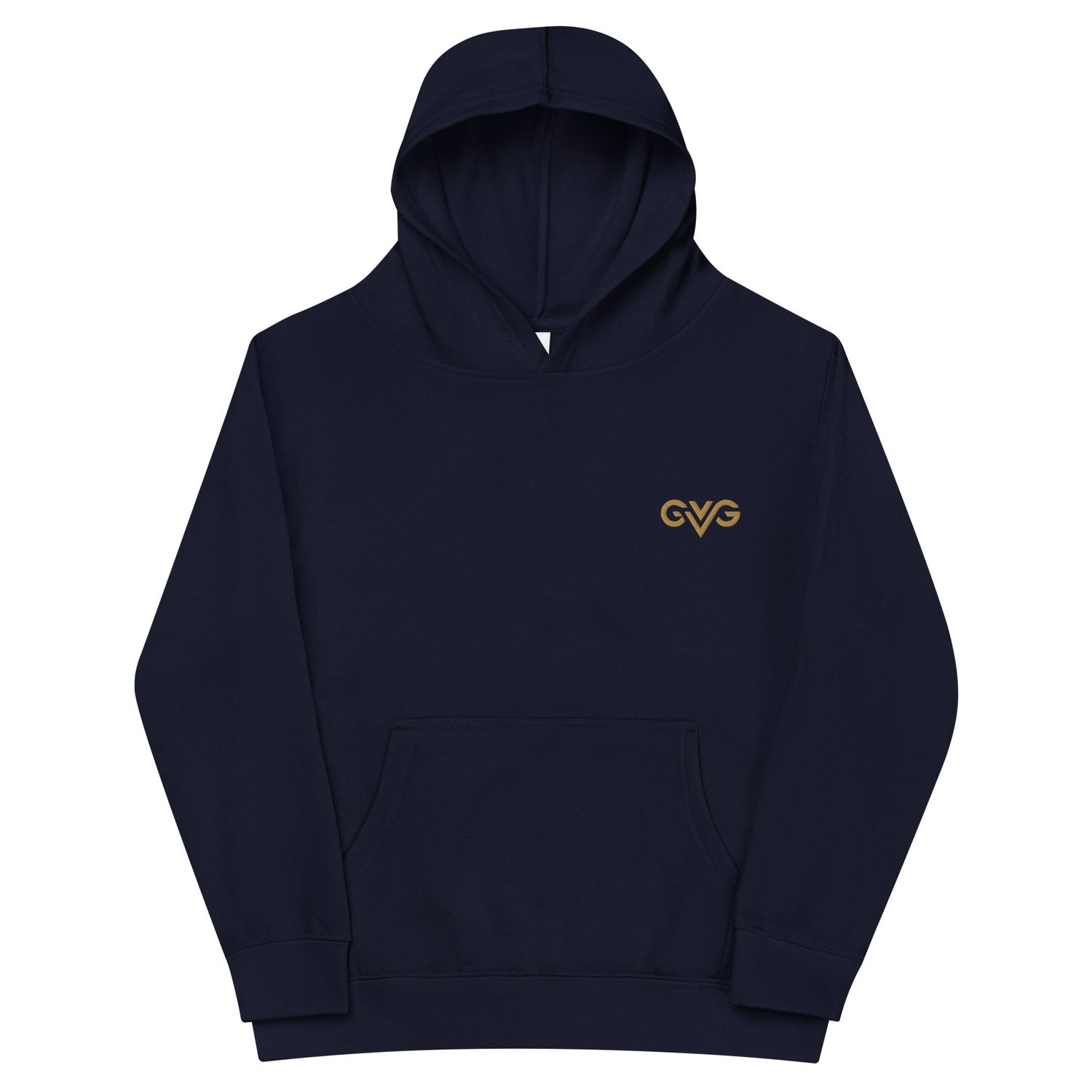GVG Monogram | Navy Hoodie Sweatshirt | Good Vibe Gangsta Gold Logo | Kids GVG Monogram | Navy Hoodie Sweatshirt | Good Vibe Gangsta Gold Logo | Kids