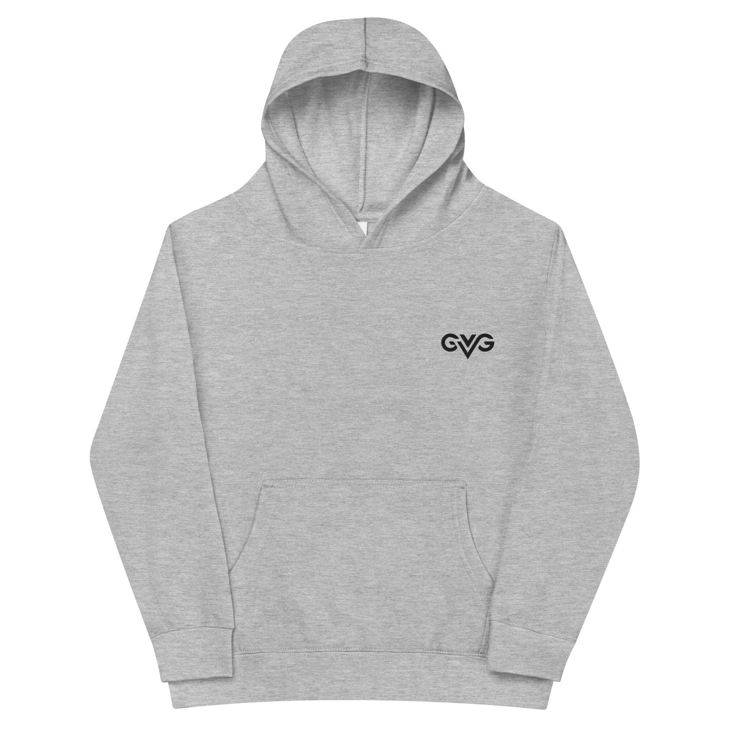 GVG Monogram | Athletic Heather Hoodie Sweatshirt | Good Vibe Gangsta Black Logo | Kids GVG Monogram | Athletic Heather Hoodie Sweatshirt | Good Vibe Gangsta Black Logo | Kids