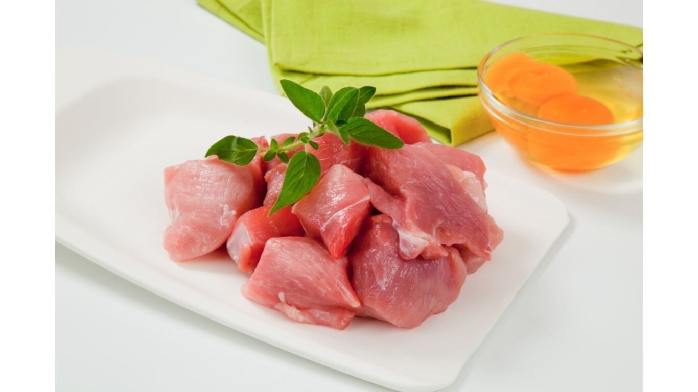 Diced pork