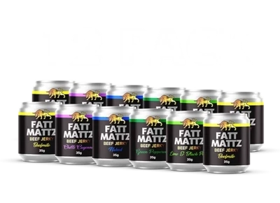 35 grams can of Fatt Matts Beef Jerky -
Please indicate flavor in comment section.