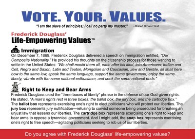 Vote Your Values Engagement Card