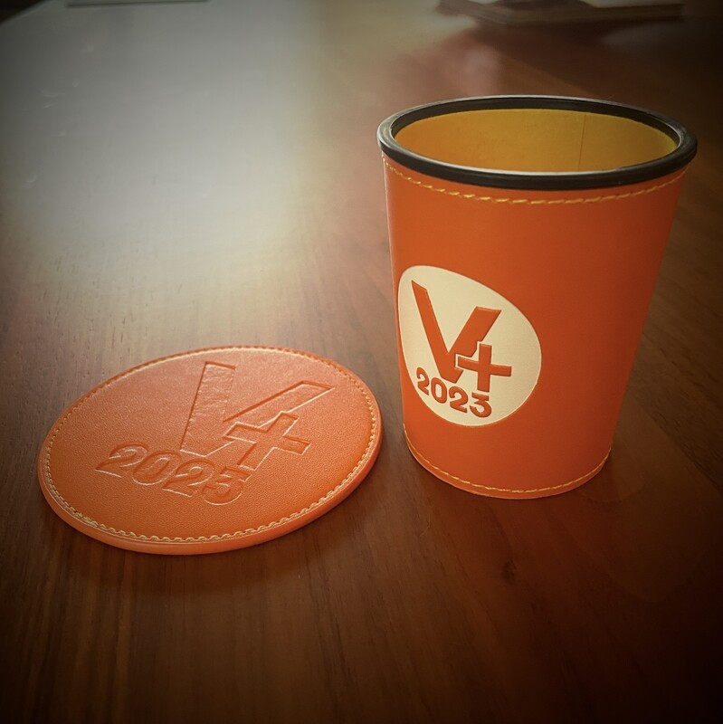 The Big V 2023 Dice Cup and Mat