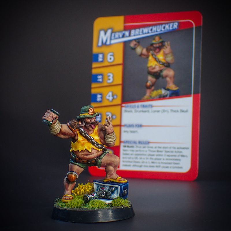 Merv&#39;n &quot;Brewchucker&quot; Hughesson Star Player Miniature
