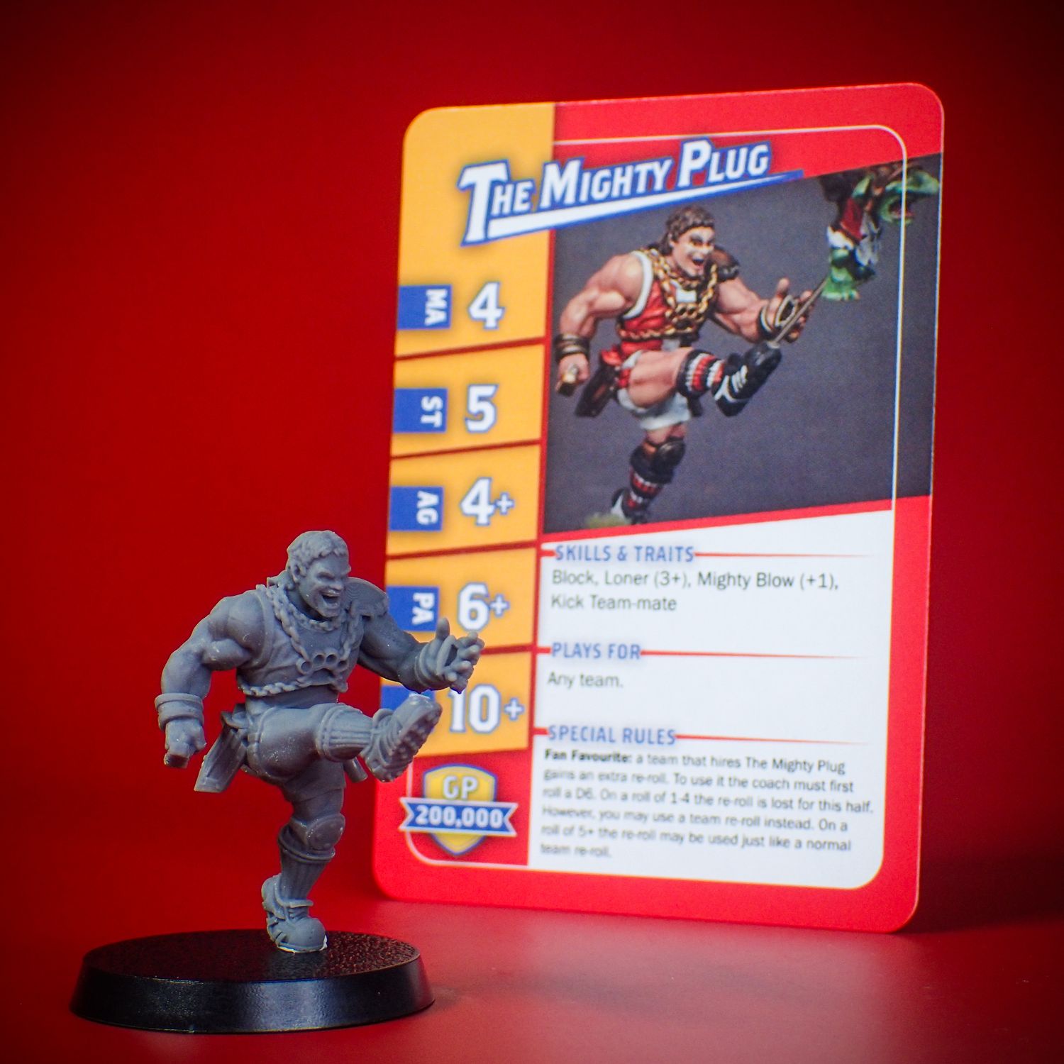 The Mighty Plug Star Player Miniature The Mighty Plug Star Player Miniature
