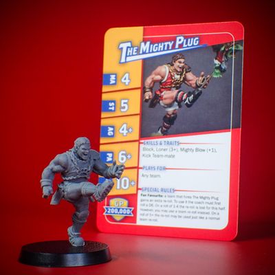 The Mighty Plug Star Player Miniature The Mighty Plug Star Player Miniature