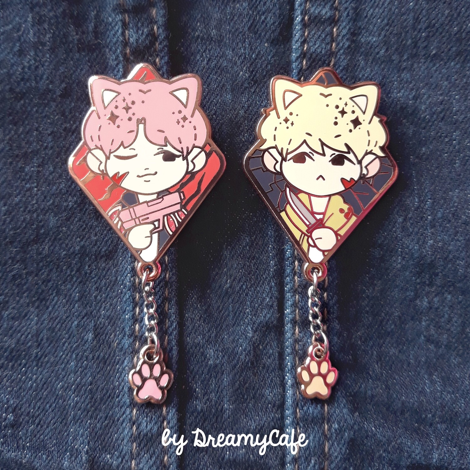 Kitty Gang x Agust D Enamel Pins