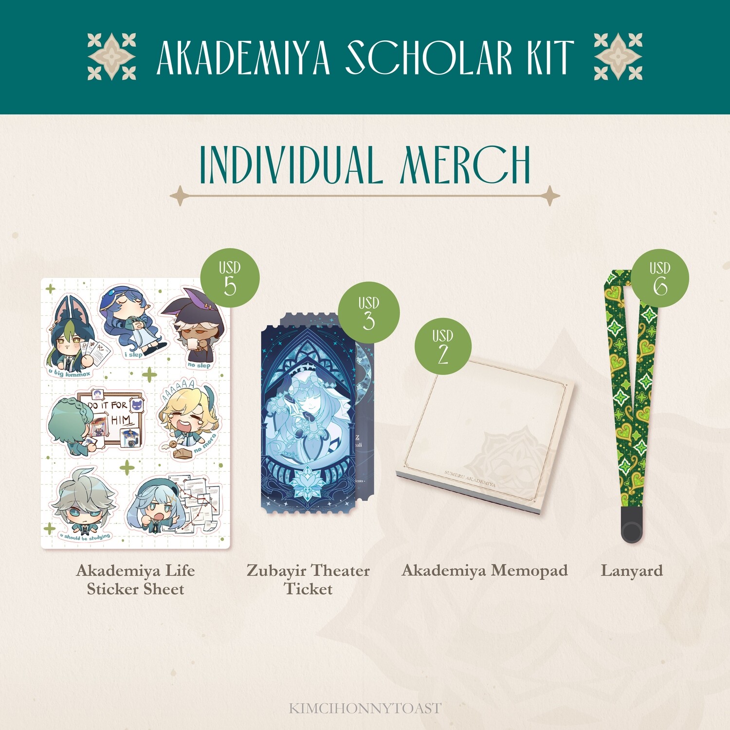 Akademiya Scholar Kit - Individual Merch