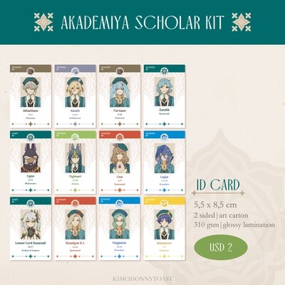 Akademiya Scholar Kit - Scholar ID &amp; Photo