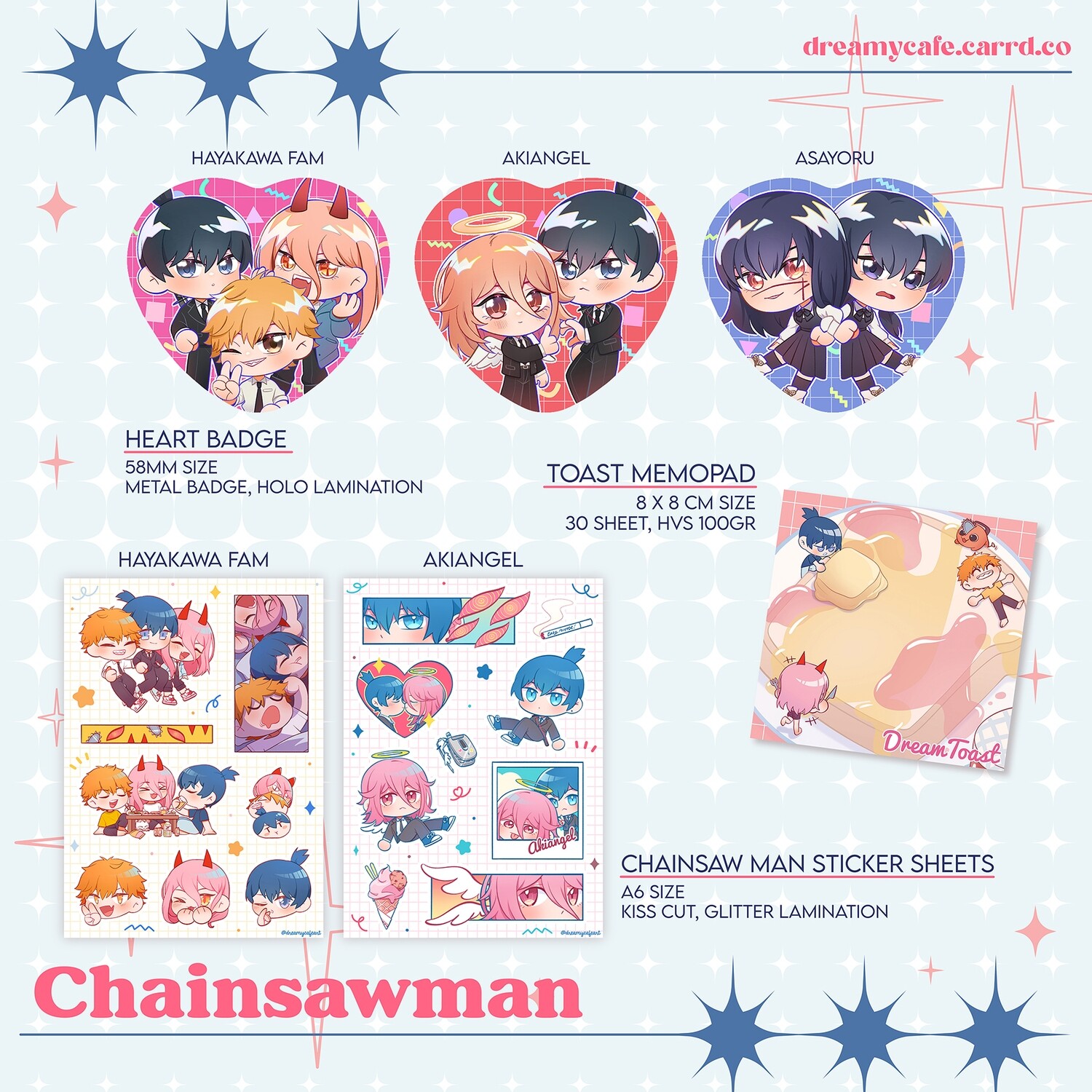 CSM Heart Badge // Sticker // Memopad