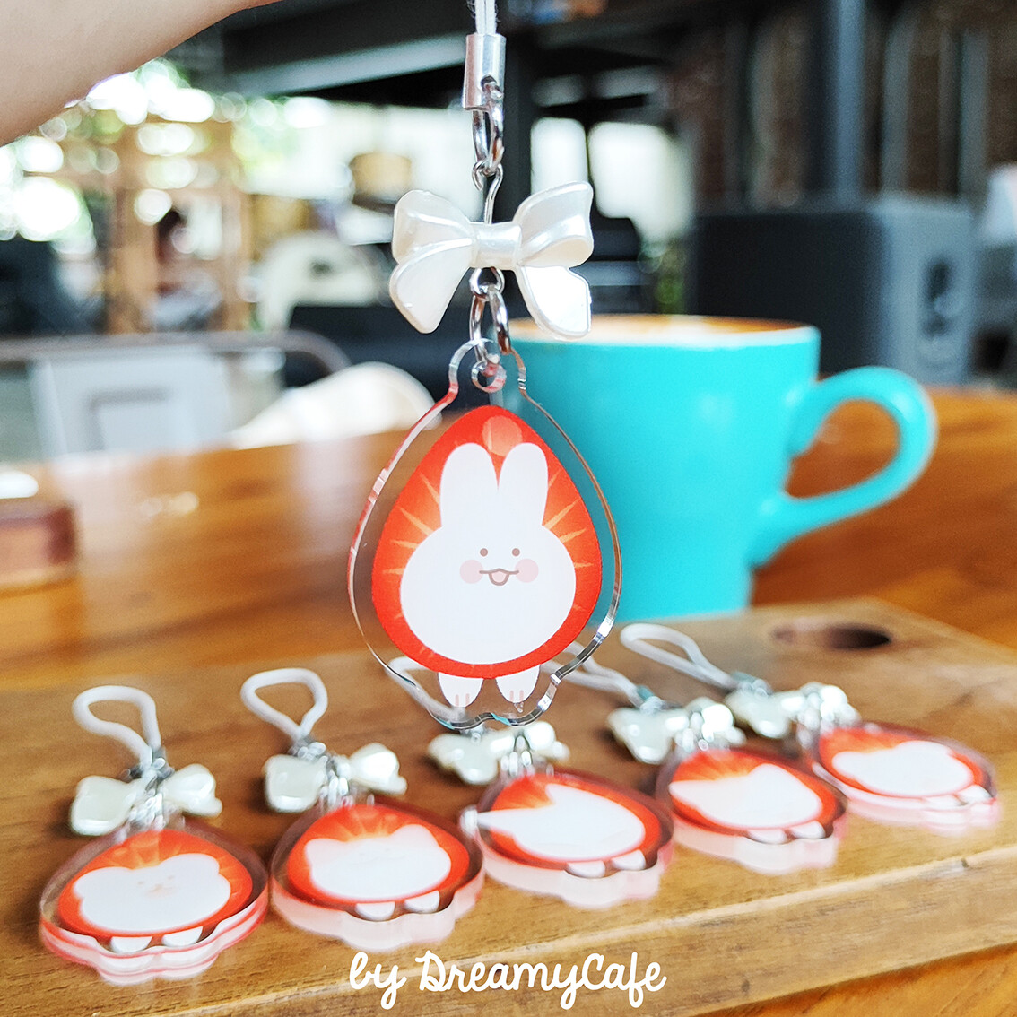 Strawberry Critter Phonestrap