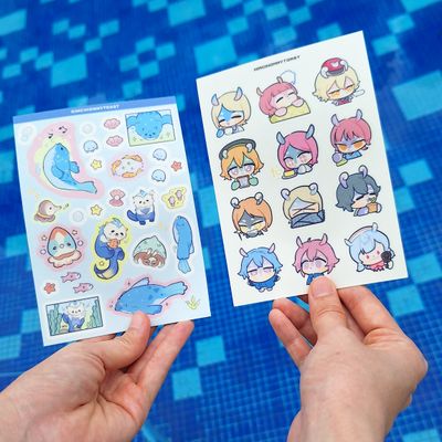 Fontaine Souvenir Shop - Sticker Sheet