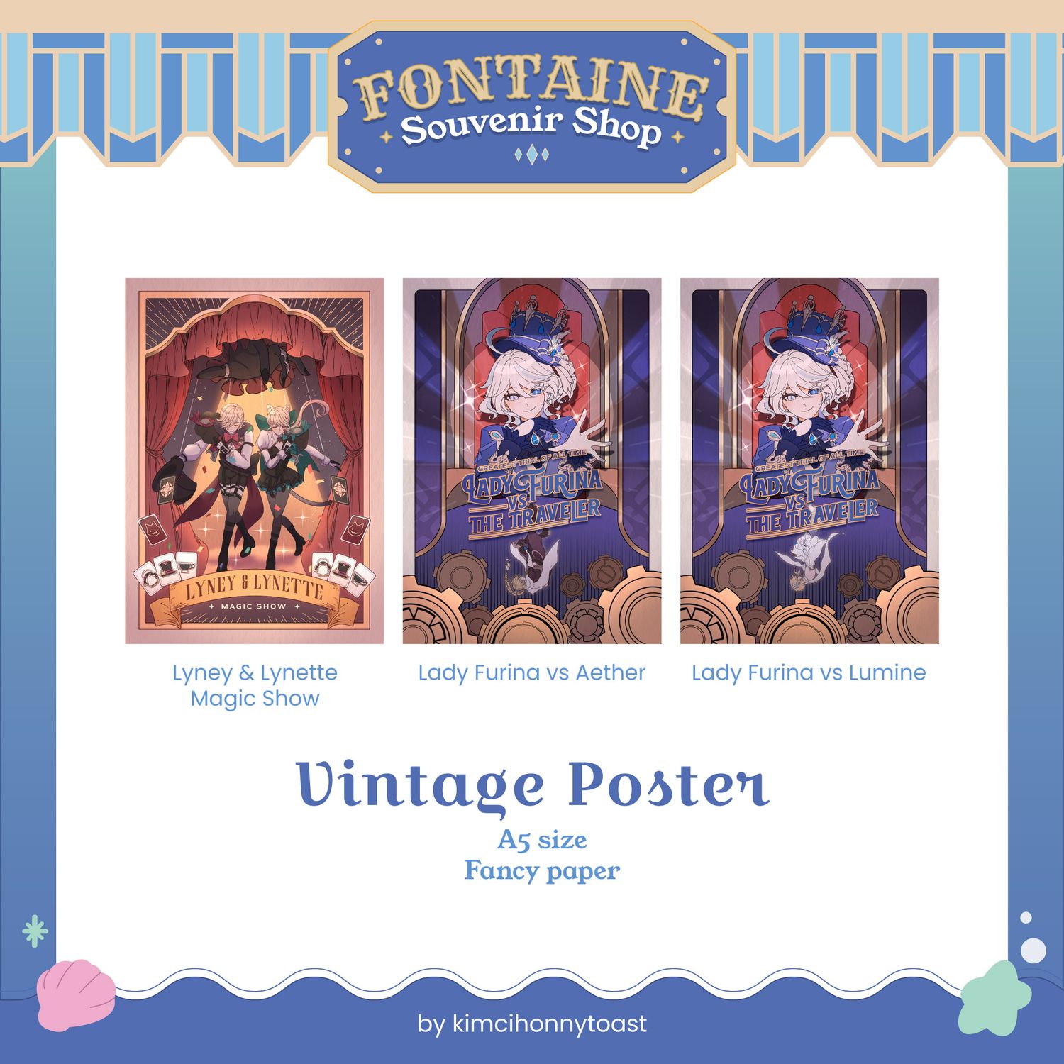 Fontaine Souvenir Shop - A5 Art Prints
