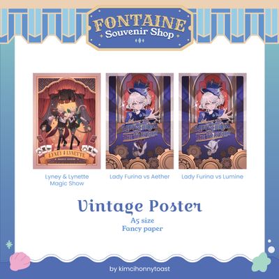 Fontaine Souvenir Shop - A5 Art Prints