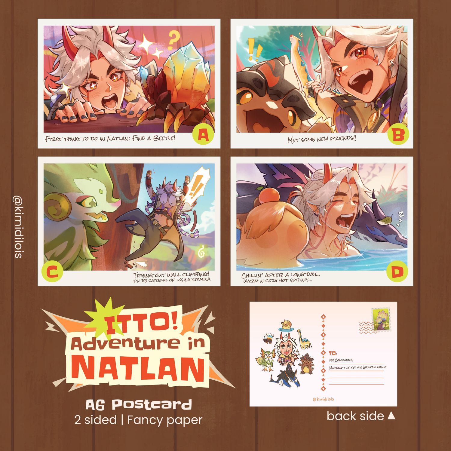 Itto&#39;s Adventure in Natlan Art Prints