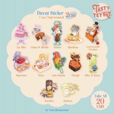 Tasty Teyvat Stickers