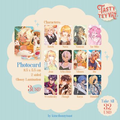 Tasty Teyvat Photocards