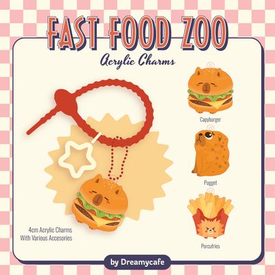 Fast Food Zoo Charms