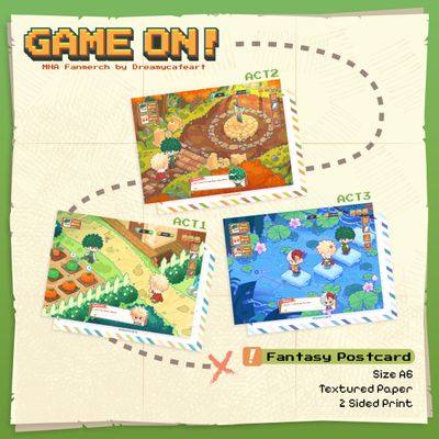 MHA Game On! Postcards