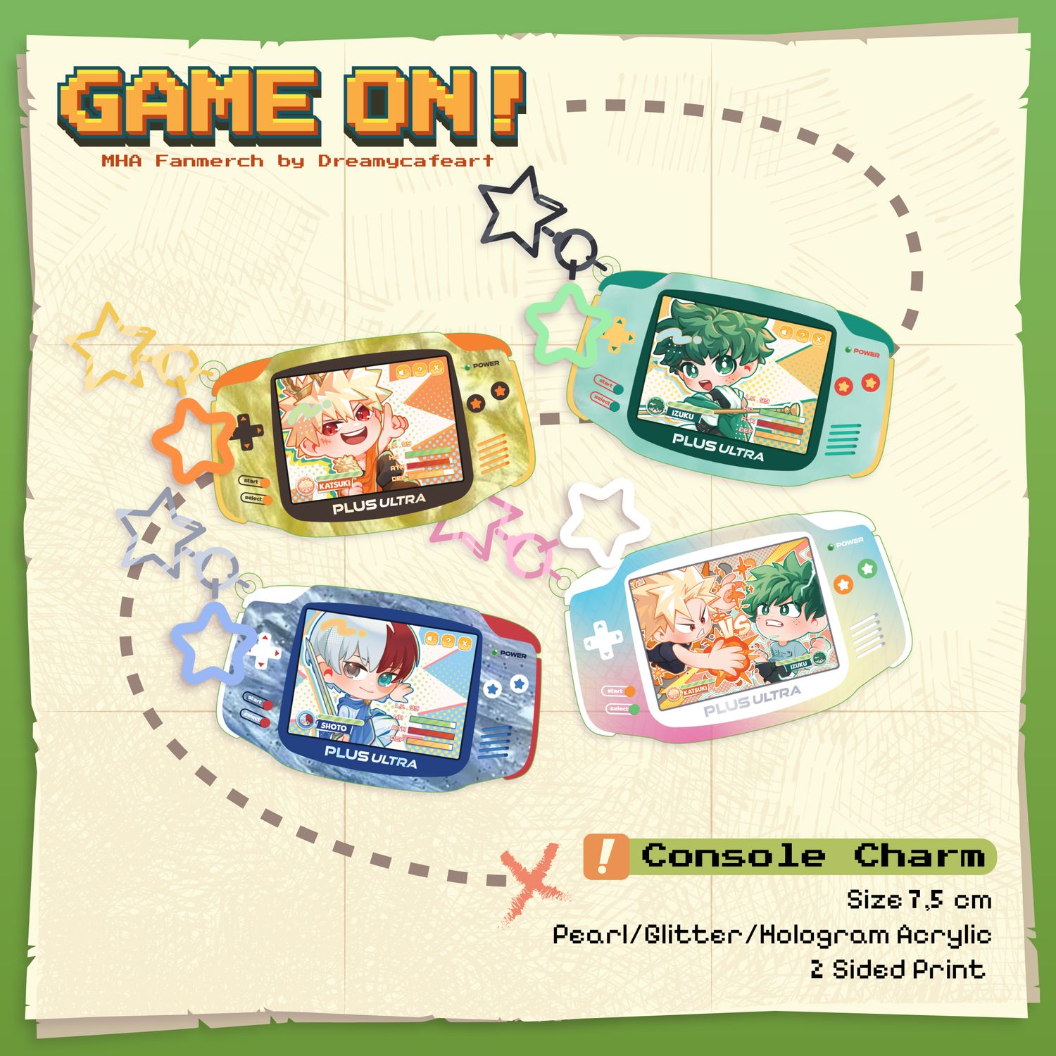 MHA Game On! Console Charms
