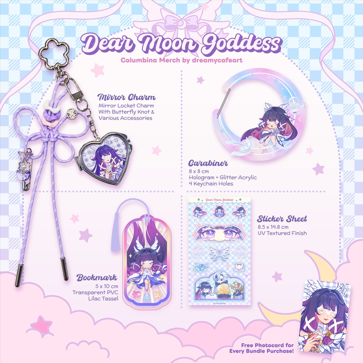 Dear Moon Goddess - Columbina Merch Bundle