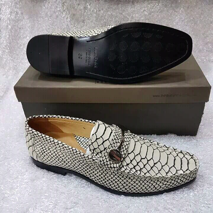 Men Animal Skinned Leathered Shoe