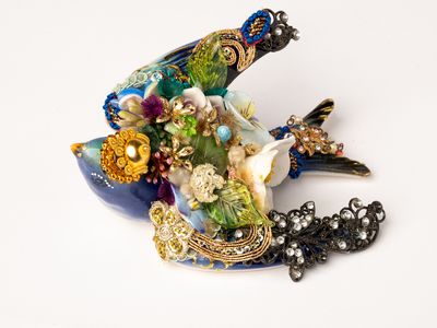 Wall Bird - Bluebird Skyfern