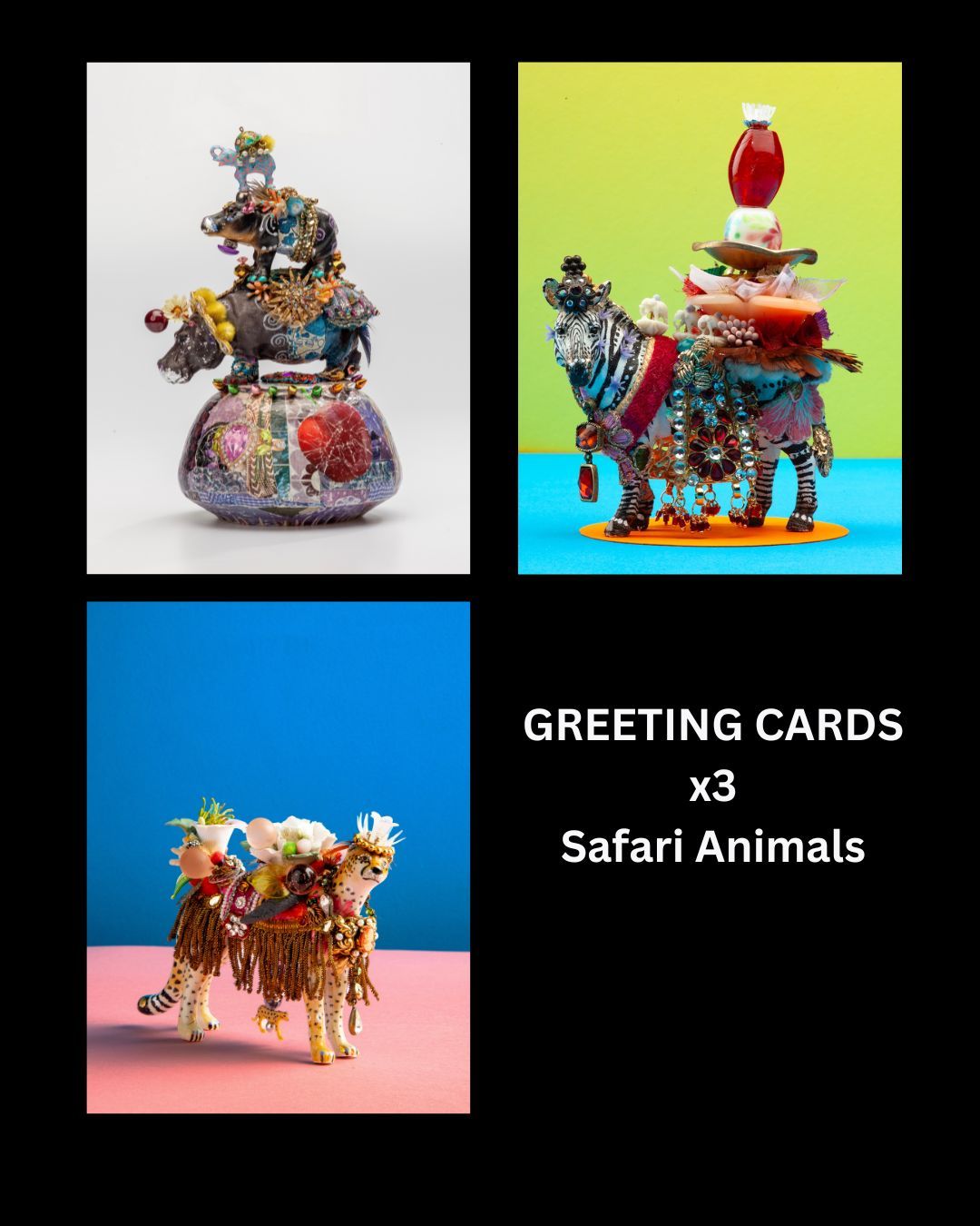 Greeting Cards - Safari Animals