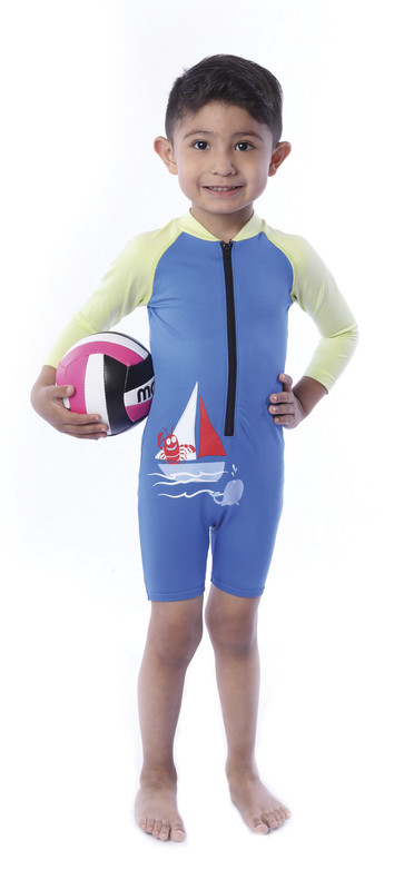 Traje acuático manga larga para bebe niño