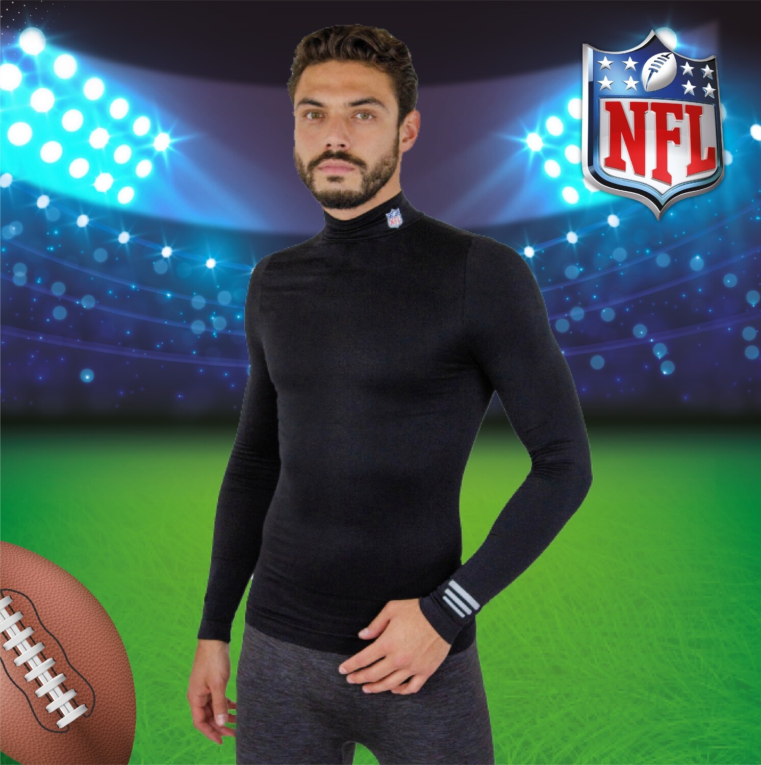 Playera deportiva con logo NFL para caballero PL100251