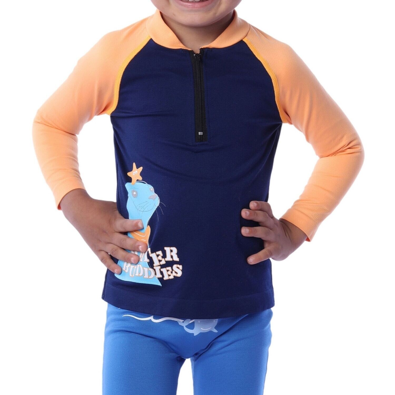 Playera acuática seamless manga larga (1-3X años)