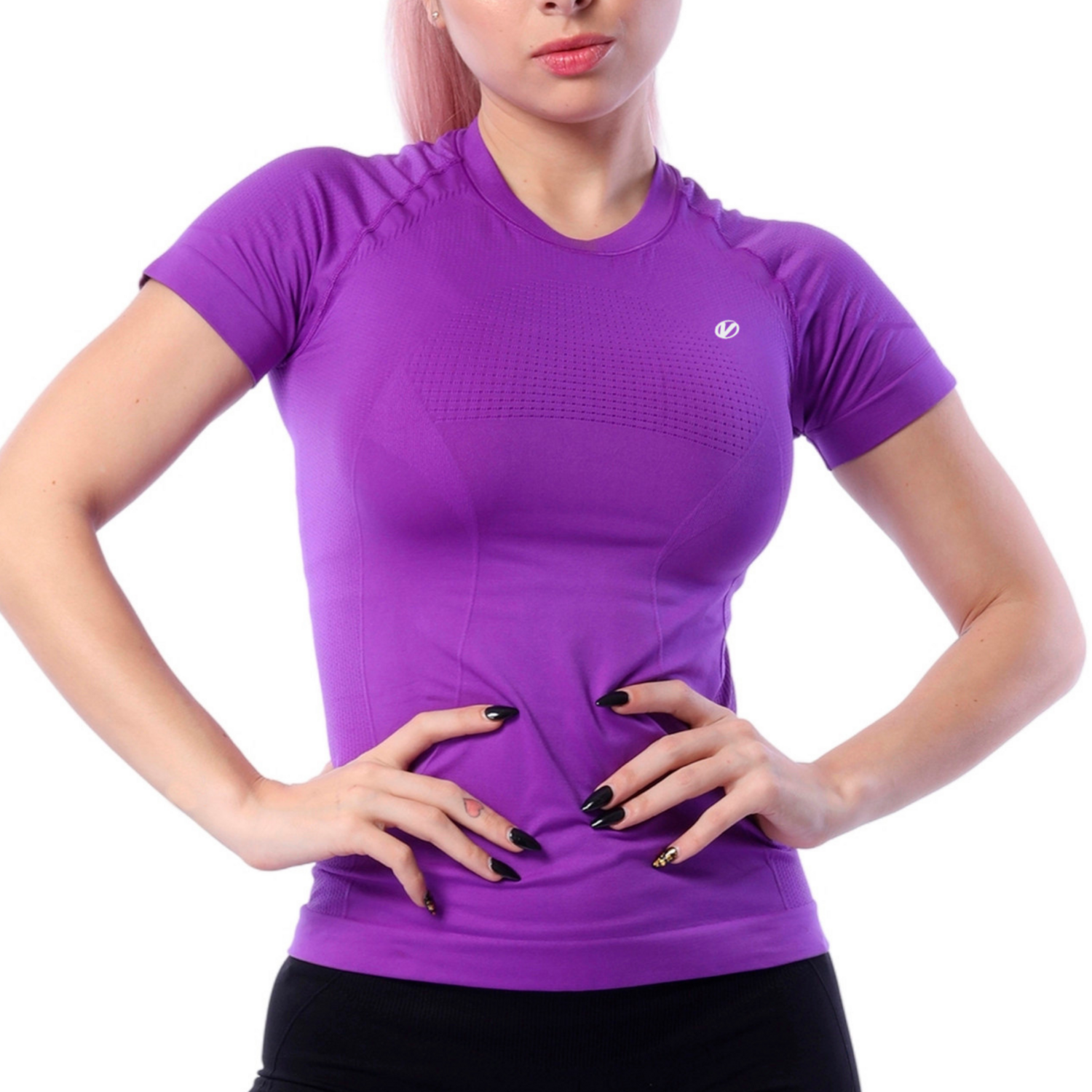 Playera basica seamless para dama, Virtus