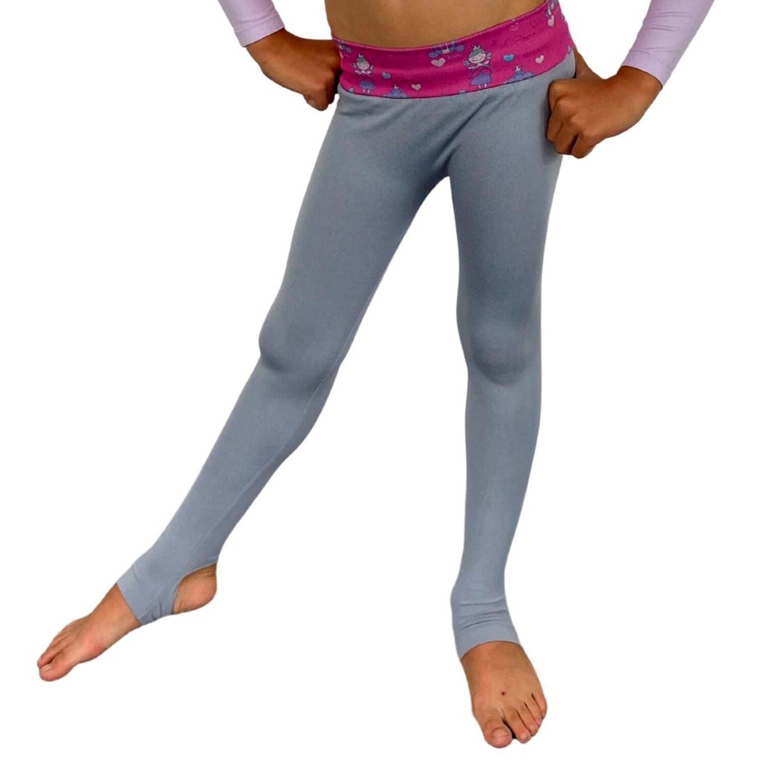 Legging jaspe con pretina sublimada niña